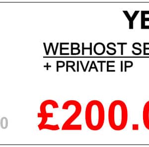 1 Year Ultimate Webhost Subscription + Private IP Address